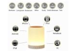 Color Changing Mini Wireless Bluetooth Speaker , Touch Control Night Light