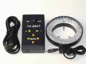 YK-B64T led ring light 4 zone control stereo microscope professional light with control box