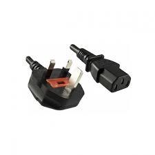 Quality Custom Length Uk 3 Pin Power Cord With Fully Molded Ergonomic Design for sale