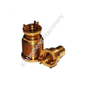 China Golden Copper RF connector parts Milling CNC Machining Aerospace Parts on sale
