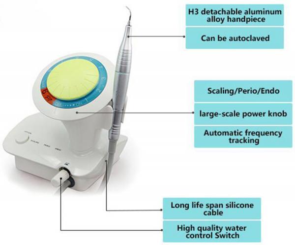 P7 Detachable Dental Ultrasonic Scaler With Autoclavable H3 Alloy Handpiece