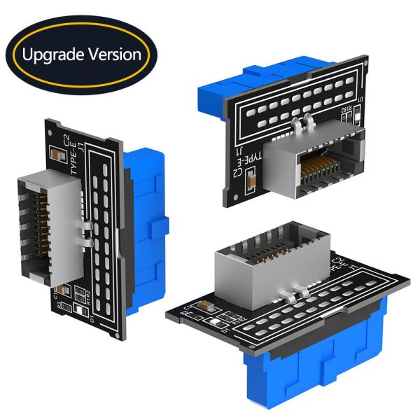 Buy Vertical Header USB 3.1 Front Panel Socket Key A Type E To USB 3.0 Male Extension at wholesale prices