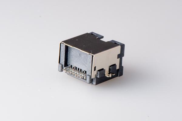 Buy 90 Degree Rj45 Connector / RJ11 RJ45 Jack Modular Connector With Sinking Plate at wholesale prices
