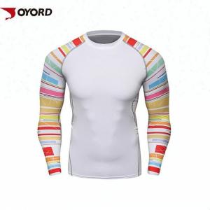 China Diving Custom Rash Guard  Long Sleeve Quick Dry Nylon  Polyester Fabric Material on sale