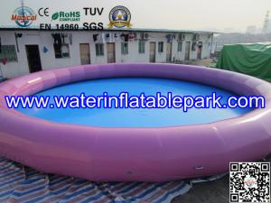China Purple Above Ground Inflatable Swimming Pool Toys 0.9mm PVC Tarpaulin on sale