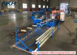 Steel Rack Roll Forming Machine , Angle Roll Forming Machine With Servo Feed In