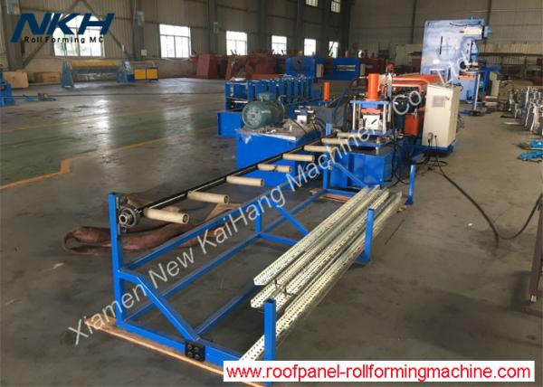 Buy Steel Rack Roll Forming Machine , Angle Roll Forming Machine With Servo Feed In at wholesale prices