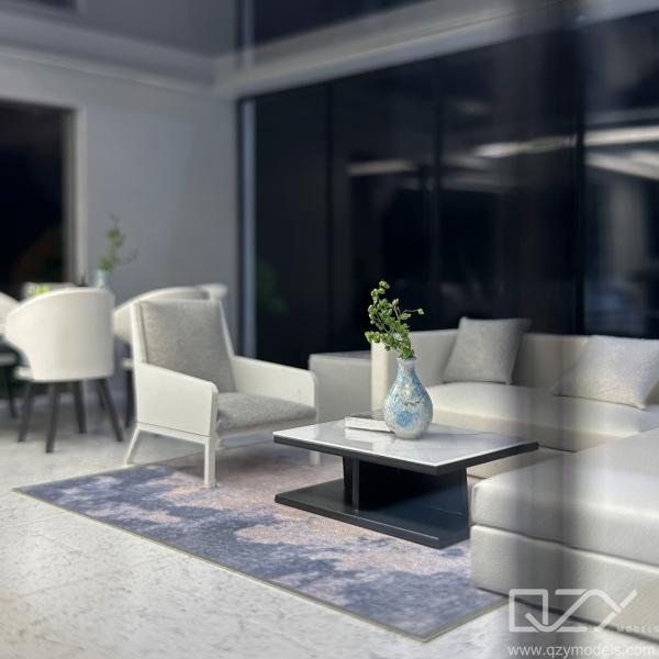 HOPO Monochrome Model Architecture 1:20 Smart House