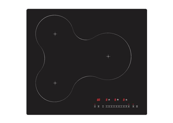 Buy 5200W Touch Control 3 Zone Induction Cooktops Zinc plating bottom at wholesale prices