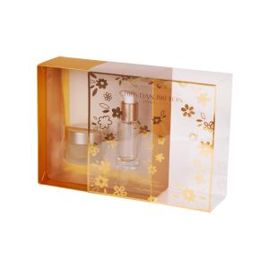 PVC Window Paper Base Sliding Drawer Box Packaging Cosmetics With Insert