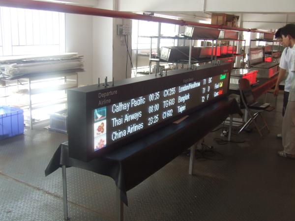 Buy SMD LED Airport Flight Schedule Screen Route Guidance Terminal at wholesale prices