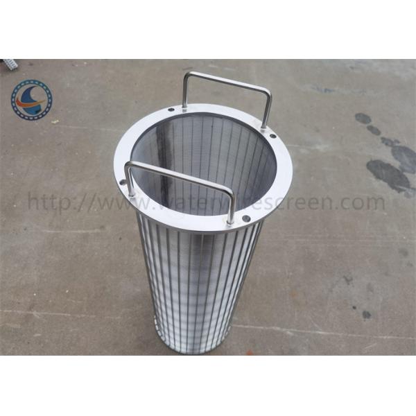 Backwash Johnson V Shape Filter Element With Handle Basket