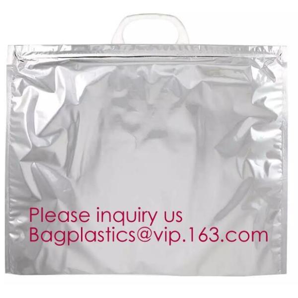 reflective Thermal Plastic handle portable aluminum epe foam Insulation bag cool bag,aluminum film lunch Thermal food pi