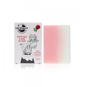 China Private label Goat Milk Rose Soap For All - Skin Whitening Custom Packaging on sale
