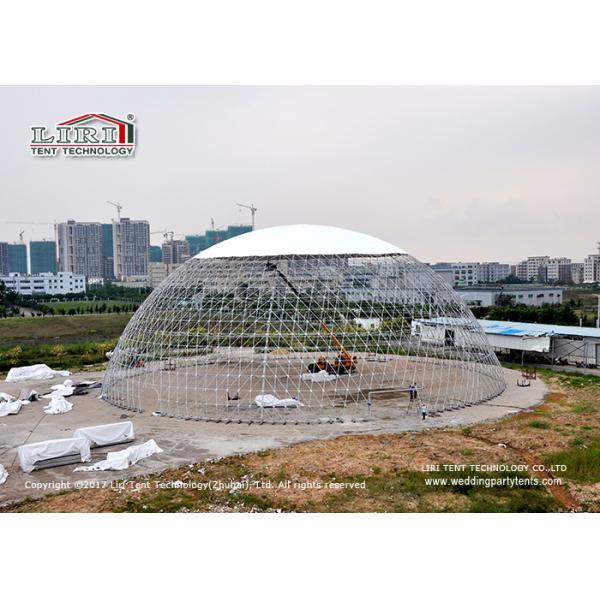 Waterproof 60m Geodesic Dome Tents Structure For Event Show