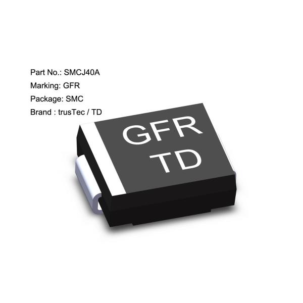Surface Mount Tvs Diode Unidirectional 36V 1500W SMCJ36A