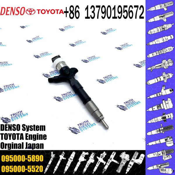 1KD-FTV Common Rail Fuel Nozzle Injector 095000-6180 095000-5890 For TOYOTA 23670-30080