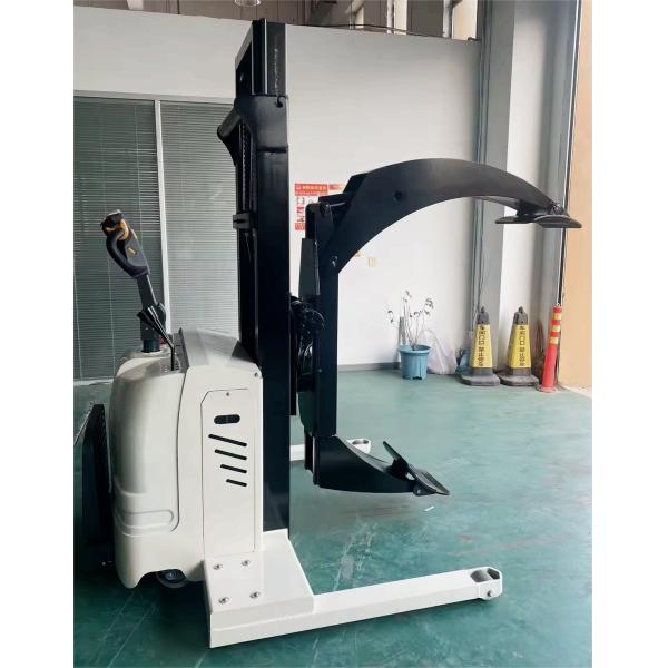 High Efficiency 500-1500 Kg Load Capacity Electric Stacker With Paper Roll Clamp