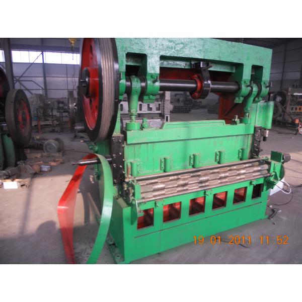 High Speed Coil Feeding 25 Tons Expanded Metal Mesh Machine Blue And Green Color