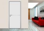 Aluminum frame Melamine faced MADF Italian Style Flat Bedroom Door For villa