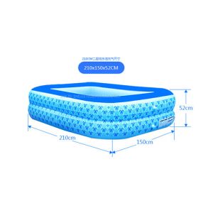 Quality Family 2 layers 210cm Giant PVC Inflatable Swimming Pool for sale