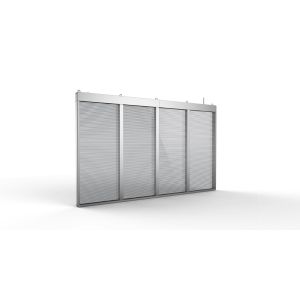 Quality Ultra Thin P10 Transparent Led Display Mesh With 80% Transparency for sale