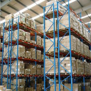 3600 KGS UDL Double Deep Pallet Rack , Selective Racking System With Galvanized Metal Shelf