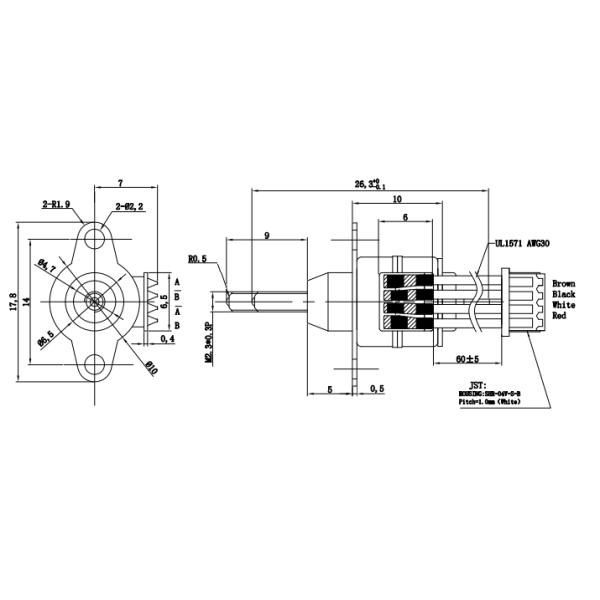 Dia 10mm 5V PM Miniature Stepper Motors With Linear Actuation Low Noise SM10
