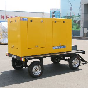 Quality Mobile Stable Trailer Type Generator Weatherproof Electric Start for sale