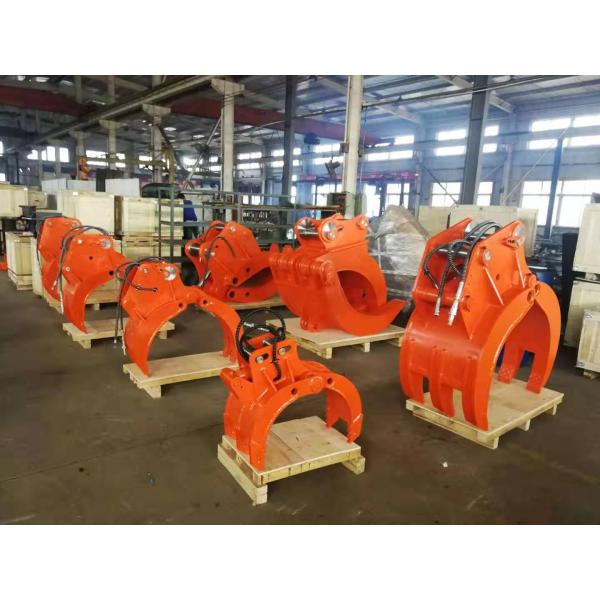 Excavator Grapple Bucket Hydraulic Wood Grapple 360 Log Grab And Stone Excavator Rotating Grapple