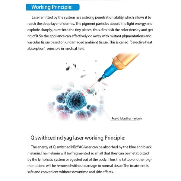 Nd Yag Pico Laser Tattoo Removal , Laser Resurfacing Machines 1064nm