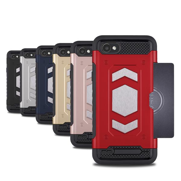 Full - Body Rugged Smartphone Protective Case For LG Q6 Back Color