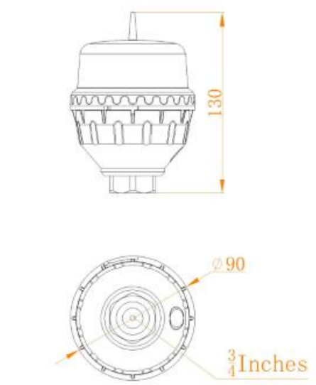 Red IP66 ICAO Low-Intensity L810 Single Aviation Obstruction Light For High Building Bridge Tower Crane