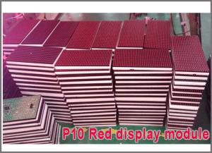 Quality 320*160mm 32*16pixels P10 outdoor led digital sign board red color P10 led message display led sign for sale