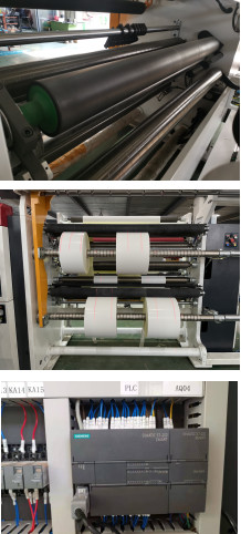 Full Automatic Slitting And Rewinding Machine For Paper Roll / Plastic Film
