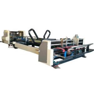 Paperboard Auto Folder Gluer Machine With Strapping Machine
