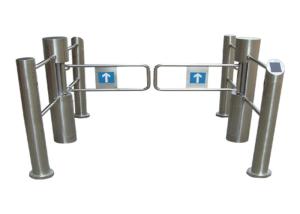 China Programmable Card Reader / Writer Pedestrian Swing Gate With 180 Degree Angle on sale