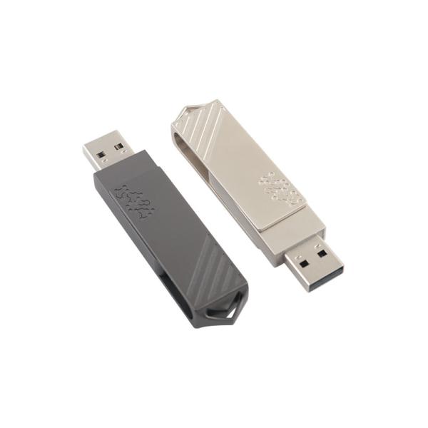 Metal Type C USB Flash Drives Twist Shaped Fast Speed Can Use By Phone Directly