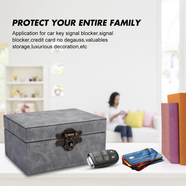 Buy Elegant Large Faraday Box For Car Keys , Keyless Fobs RFID Signal Blocking Pouch at wholesale prices