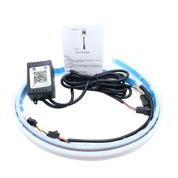Buy Neon Waterproof Switchback Auto Daytime Running Lights RGB APP Control DRL 12 volt at wholesale prices