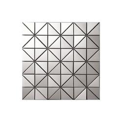 Quality Custom 1.0mm Thickness Stainless Steel Mosaic Tile Sheets For Kitchen Bathroom for sale