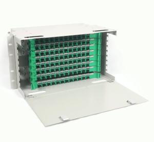 China 12 24 144 Port Loaded SC Simplex Rack Mount Patch Panel 6U FTTH FTTB on sale