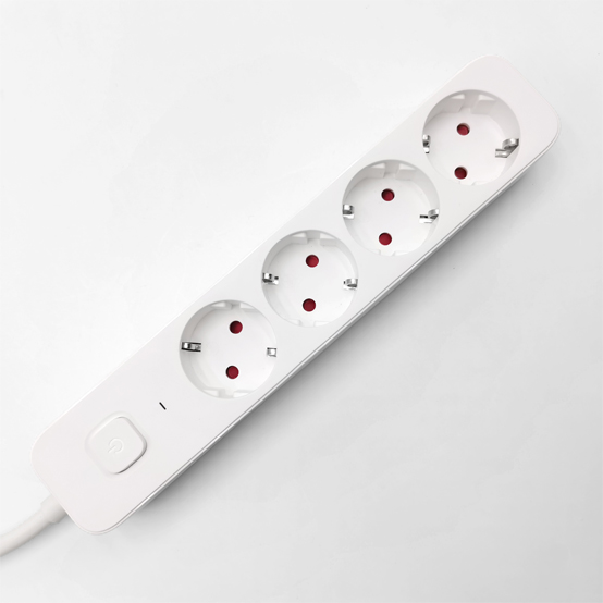 4 outlet Germany Type Extension Socket With On/Off Switch
