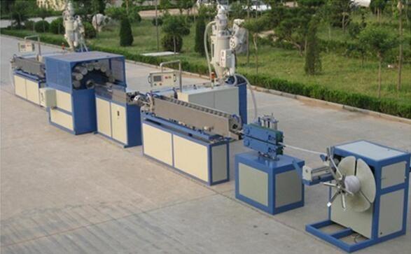 Buy Durable Plastic Pipe Extrusion Line , PVC Fiber Reinforced Hose Making Machine at wholesale prices