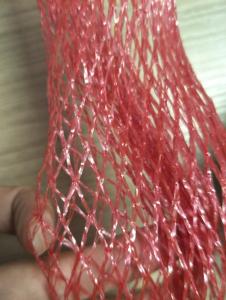PE Mesh Net Drawstring Bag Tubular Knitted Form Durable For Vegetable Packing