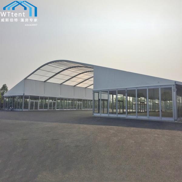 Buy Transparent Window Arcum Tent Arched Roof with Solid Sidewalls at wholesale prices