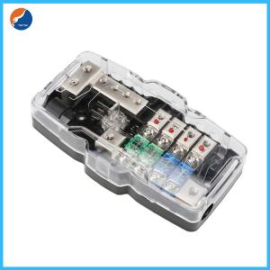 China Car Audio Stereo 4 Way Distribution Block Mini ANL ANS Fuse Holder With LED Indicator on sale
