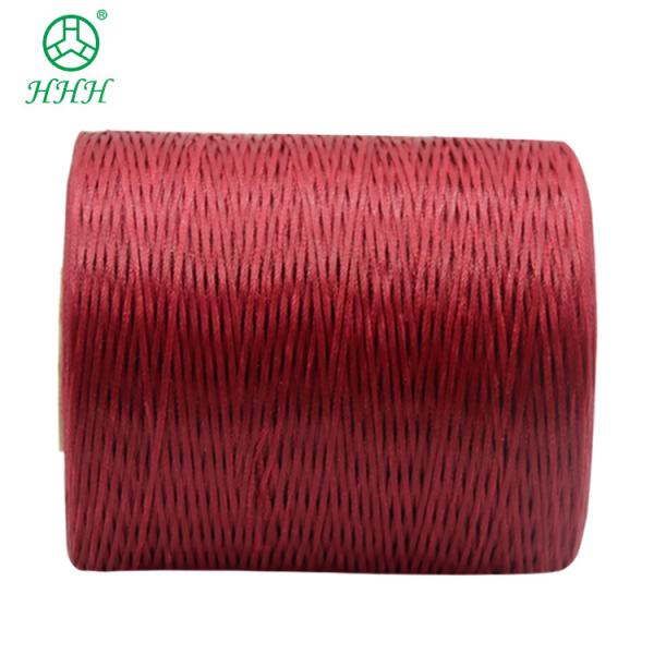 Kangfa 0.8mm 1mm Polyester Handmade Braid Waxed Thread High Tenacity for Leather Goods