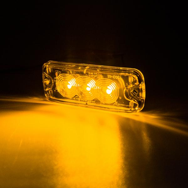 Flash Strobe Lights 12V 24V LED Amber Strobe Warning Lighting For Trucks R10 R65