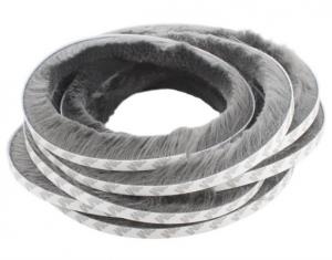 China ABM Soft pile weather strip with double side 3M tape for window and door on sale